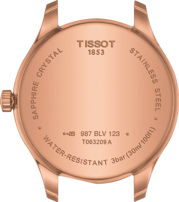 Tissot,Tradition 31mm,31mm,Rose Gold,Stainless Steel,Silver,Quartz,26280hours,Sapphire,T063,T063.209.36.038.00
