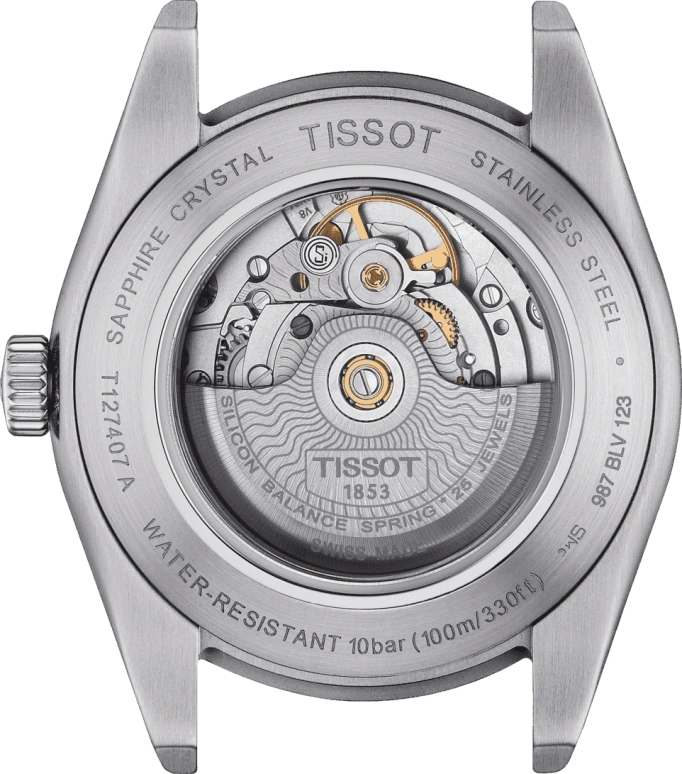 Tissot,Gentleman 40mm,40mm,Stainless Steel,Green,Automatic,Date,80hours,T127,T127.407.11.091.01