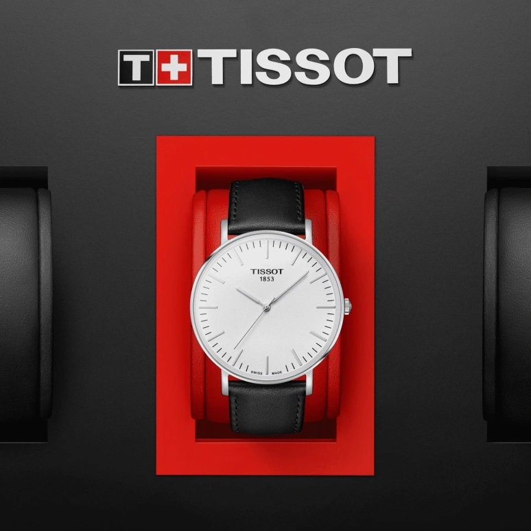 Tissot,Everytime 42mm,42mm,Stainless Steel,Silver,Quartz,Sapphire,Crystal Glass,Round,T109,T109.610.16.031.00