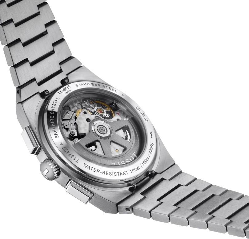 Tissot,PRX 41.50x42mm,41.50x42mm,Stainless Steel,Green,Automatic,Chronograph,Day,T137,T137.427.11.091.00