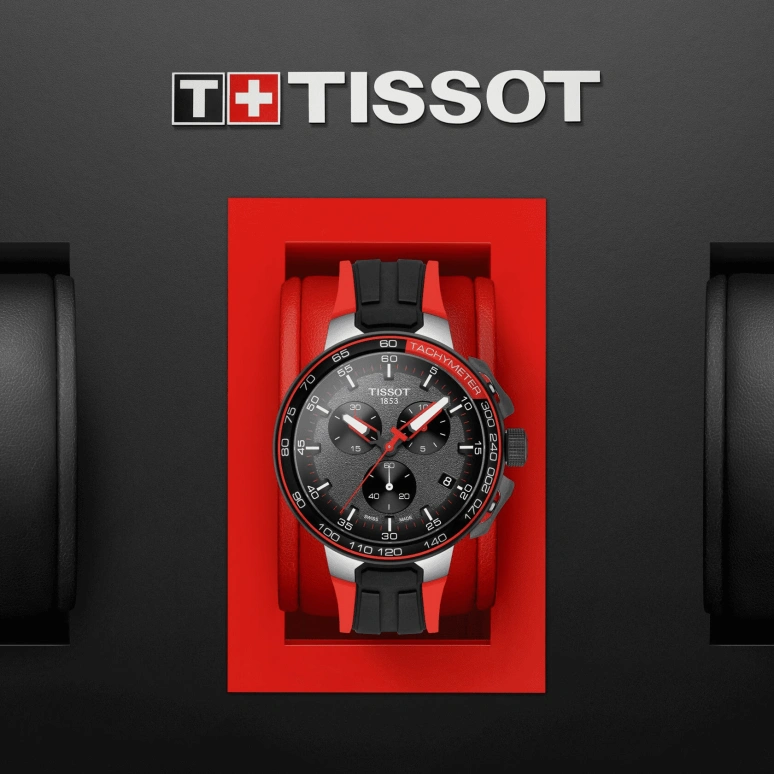Tissot,T-Race 44.50mm,44.50mm,Carbon,Stainless Steel,Bronze,Quartz,Chronograph,Date,Rattrapante,T111,T111.417.27.441.00