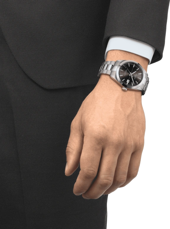 Tissot,Gentleman 40mm,40mm,Stainless Steel,Grey,Automatic,Date,80hours,T127,T127.407.11.061.01