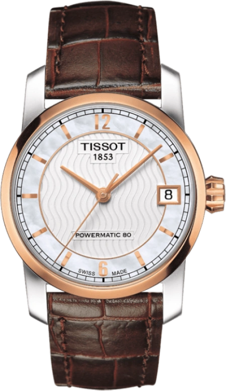 Tissot,T-Classic 32mm,32mm,Titanium,White,Automatic,Day,80hours,T087,T087.207.56.117.00
