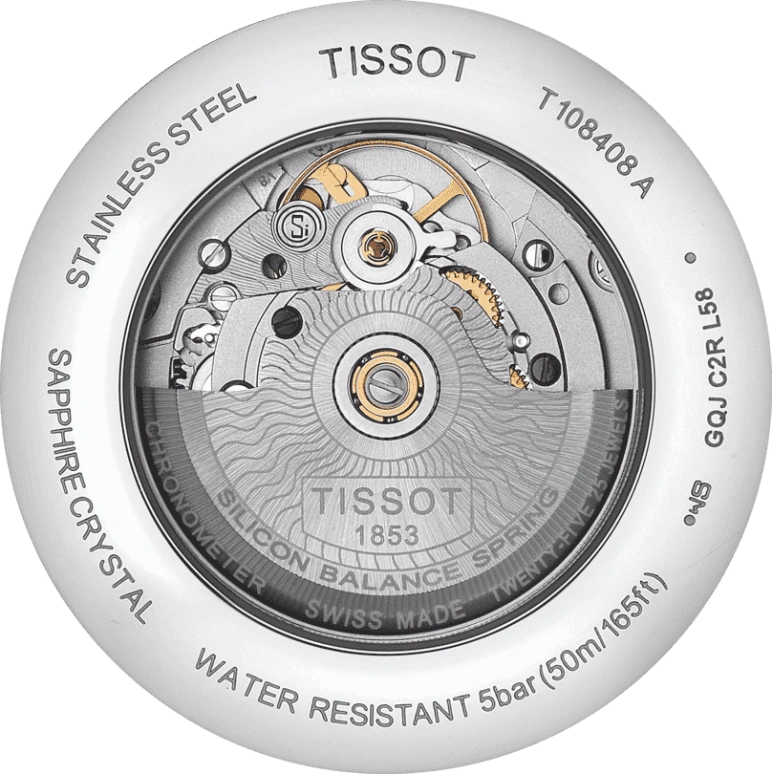 Tissot,Ballade 39mm,39mm,Stainless Steel,Black,Automatic,Date,80hours,T108,T108.408.11.057.00