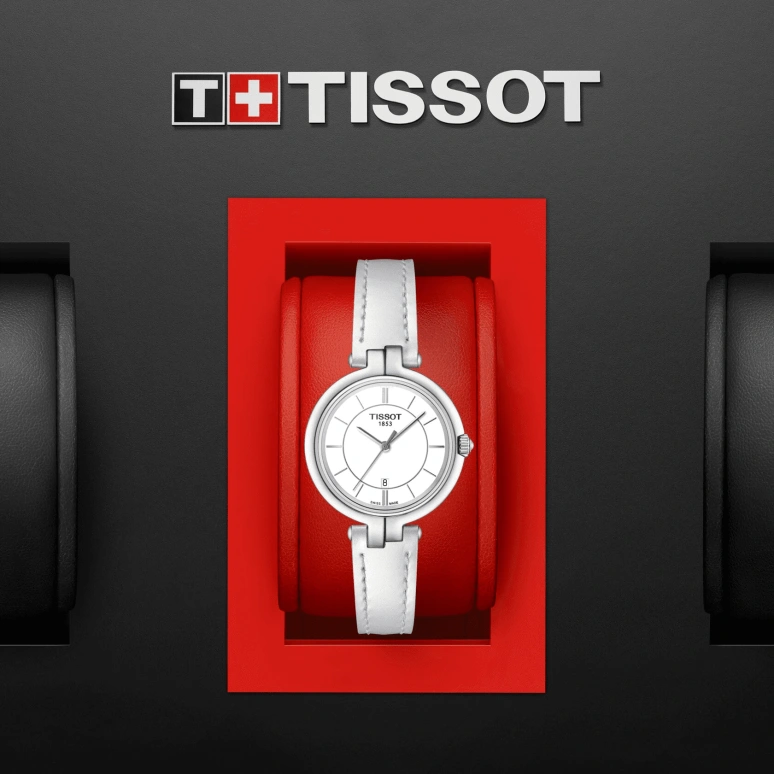 Tissot,T-Lady 30mm,30mm,Stainless Steel,White,Quartz,Date,26280hours,T094,T094.210.16.011.00
