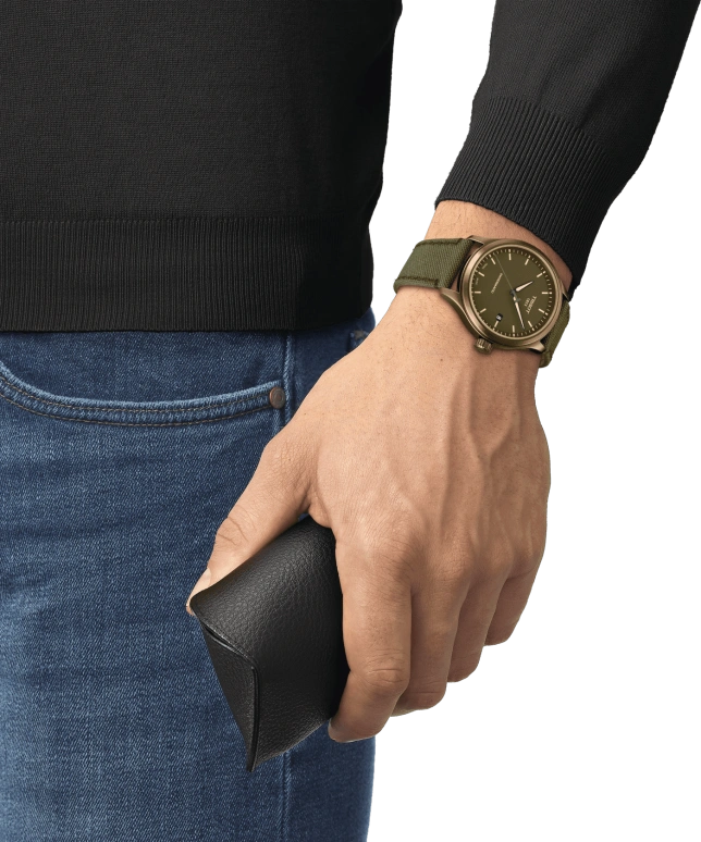 Tissot,XL 43mm,43mm,Stainless Steel,Green,Automatic,Date,72hours,T116,T116.407.37.091.00