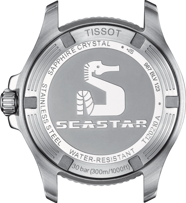 Tissot,Seastar 36mm,36mm,Stainless Steel,Blue,Quartz,Date,26280hours,T120,T120.210.11.041.00