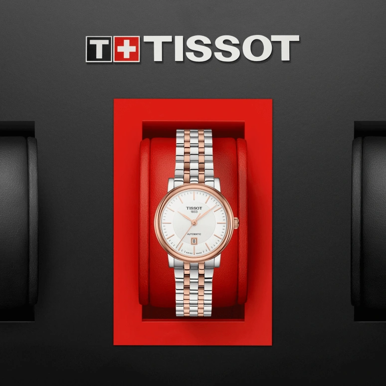 Tissot,Carson 30mm,30mm,Stainless Steel,Silver,Automatic,Date,38hours,T122,T122.207.22.031.01
