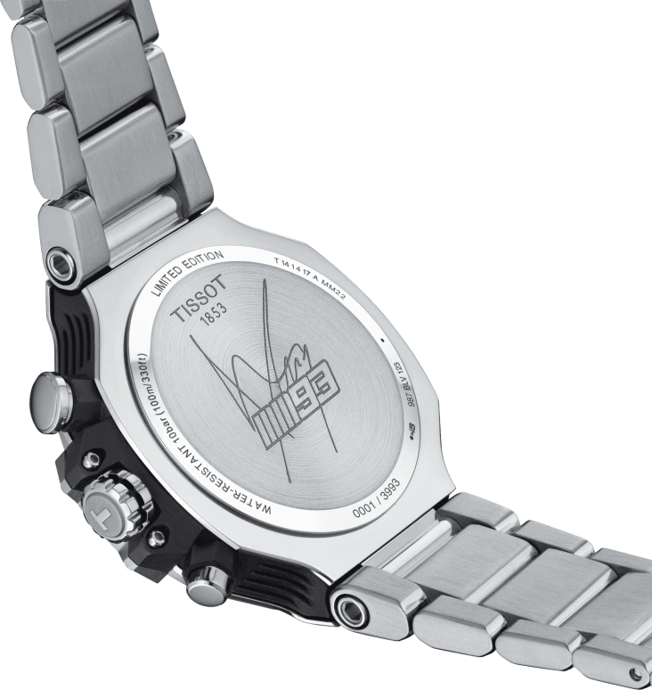 Tissot,T-Race 45mm,45mm,Aluminium,Stainless Steel,Black,Quartz,Chronograph,Day,T141,T141.417.11.051.00