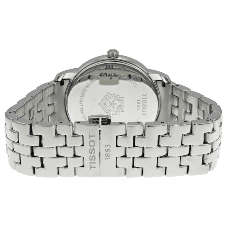 Tissot,T-Lady 38mm,38mm,Stainless Steel,Silver White,Quartz,26280hours,Sapphire,Crystal Glass,T052,T052.210.11.117.00