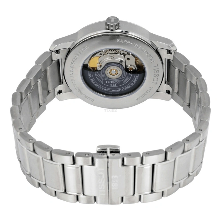Tissot,T-Classic 40mm,40mm,Titanium,Black,Automatic,Day,Sapphire,Crystal Glass,T087,T087.407.44.057.00