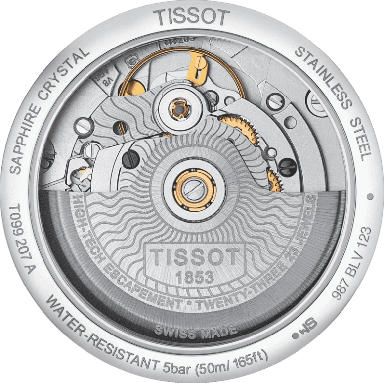 Tissot,Chemin Des Tourelles 32mm,32mm,Stainless Steel,Blue,Automatic,Day,80hours,T099,T099.207.16.047.00