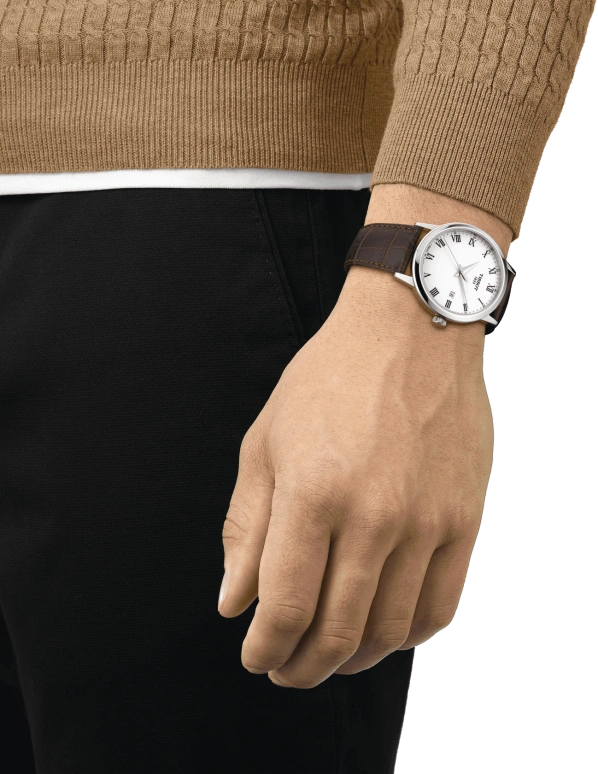 Tissot,Dream 42mm,42mm,Stainless Steel,White,Quartz,Day,Sapphire,Crystal Glass,T129,T129.410.16.013.00