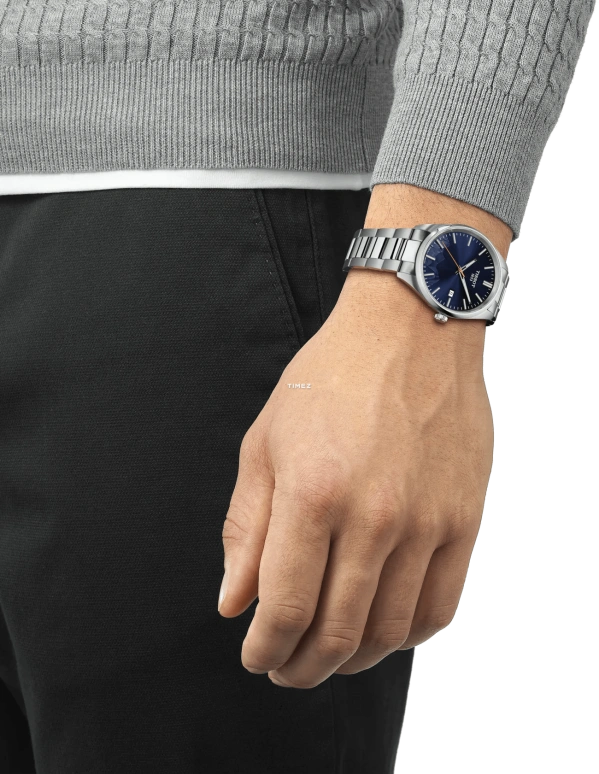 Tissot,PRC 100 40mm,40mm,Stainless Steel,Blue,Quartz,Day,Sapphire,Crystal Glass,T150,T150.410.11.041.02