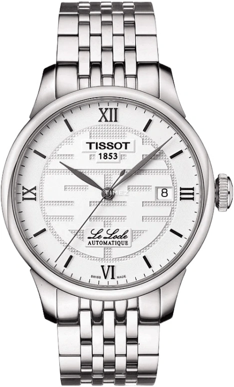 Tissot,Le Locle 39.30mm,39.30mm,Stainless Steel,Silver White,Automatic,Day,42hours,T41,T41.1.833.50