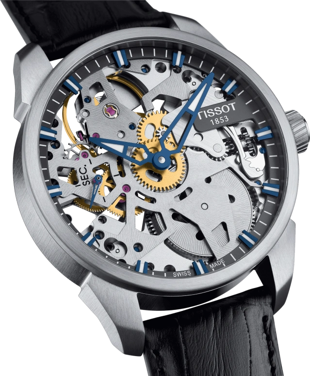 Tissot,T-Classic 43mm,43mm,Stainless Steel,Skeleton,Handwound,46hours,Sapphire,T070,T070.405.16.411.00