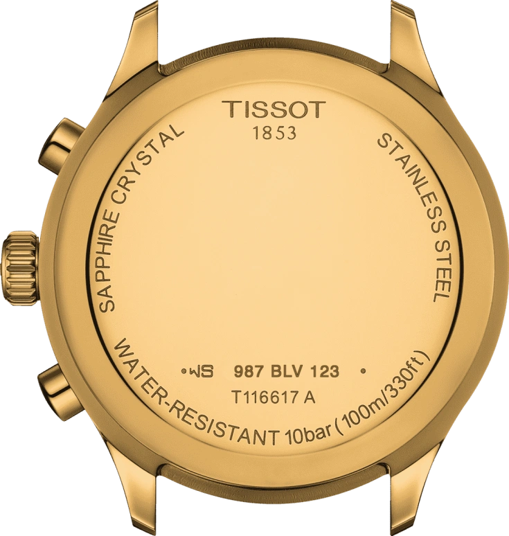 Tissot,XL 45mm,45mm,Stainless Steel,Black,Quartz,Chronograph,Date,Rattrapante,T116,T116.617.33.051.00