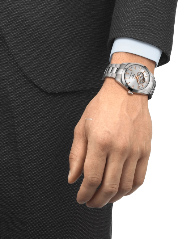 Tissot,Gentleman 40mm,40mm,Stainless Steel,Silver,Automatic,In-house Caliber,Sapphire,T127,T127.407.11.031.01
