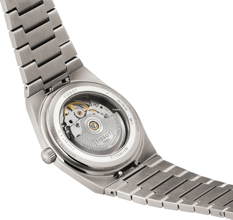 Tissot,PRX 37.50x38mm,37.50x38mm,Titanium,Grey,Automatic,Day,Sapphire,Crystal Glass,T137,T137.807.44.061.00