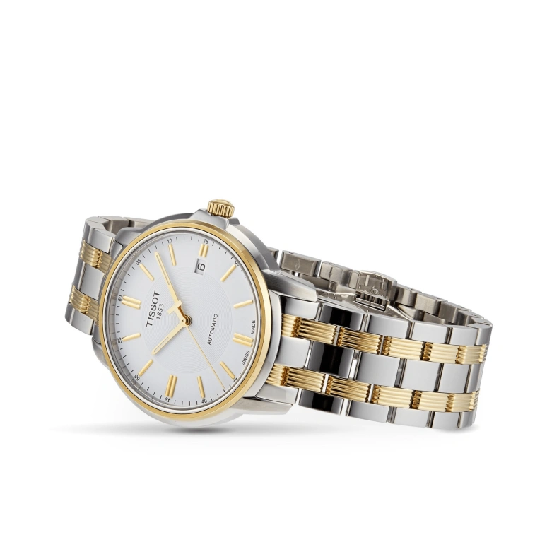 Tissot,T-Classic 39.70mm,39.70mm,Stainless Steel,White,Automatic,Day,38hours,T0654072203100