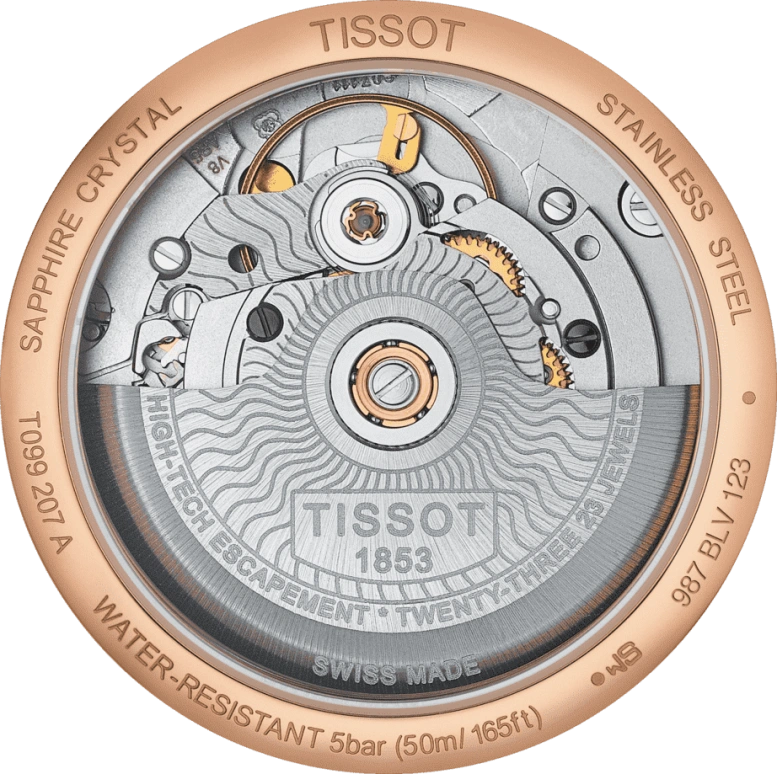 Tissot,Chemin Des Tourelles 32mm,32mm,Stainless Steel,Black,Automatic,Day,80hours,T099,T099.207.36.447.00
