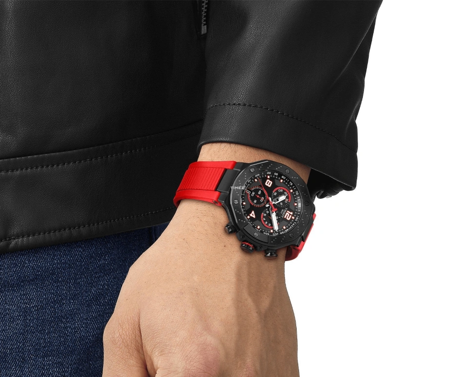 Tissot,T-Race 45mm,45mm,Stainless Steel,Black,Quartz,Chronograph,Day,T141,T141.417.37.057.01
