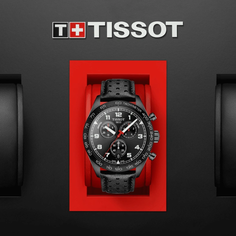 Tissot,PRS 516 45mm,45mm,Stainless Steel,Silver,Quartz,Chronograph,Day,T131,T131.617.36.052.00