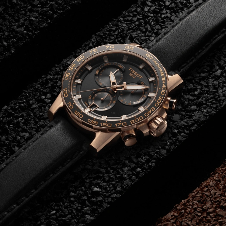Tissot,Supersport 45.50mm,45.50mm,Aluminium,Stainless Steel,Black,Quartz,Chronograph,Day,T125,T125.617.36.051.00