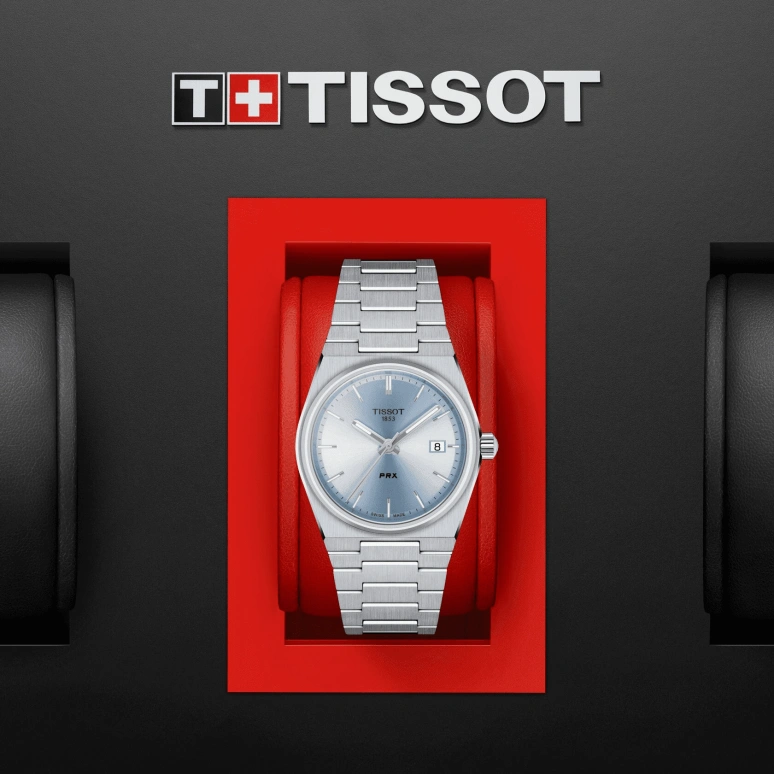 Tissot,PRX 35mm,35mm,Stainless Steel,Blue,Quartz,Date,Sapphire,T137,T137.210.11.351.00