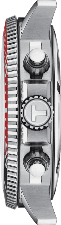 Tissot,Seastar 45.50mm,45.50mm,Stainless Steel,Black,Quartz,Chronograph,Date,Rattrapante,T120,T120.417.11.051.01
