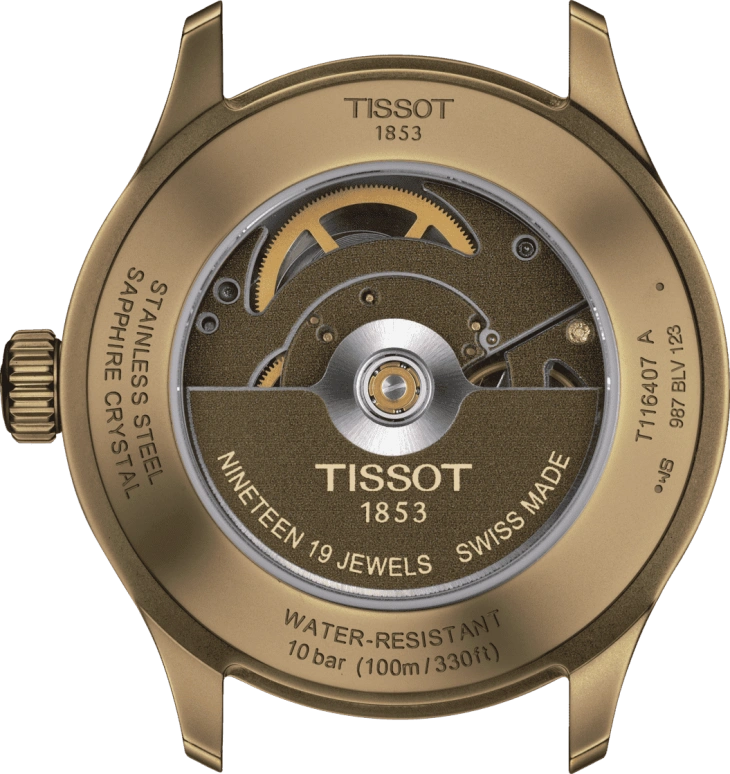 Tissot,XL 43mm,43mm,Stainless Steel,Green,Automatic,Date,72hours,T116,T116.407.37.091.00