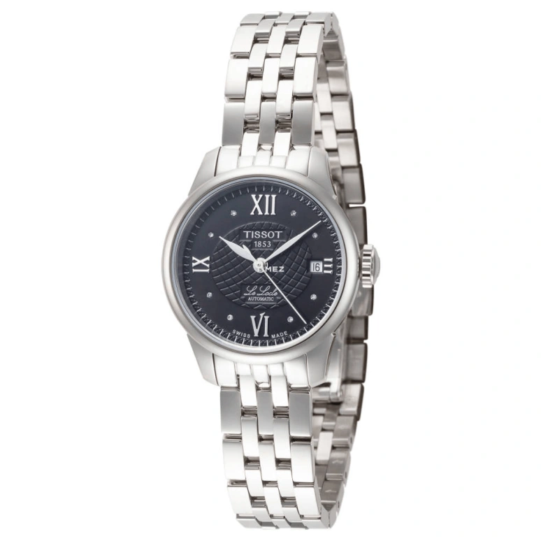 Tissot,T-Classic 25.30mm,25.30mm,Stainless Steel,Black,Automatic,Day,38hours,T41,T41.1.183.56