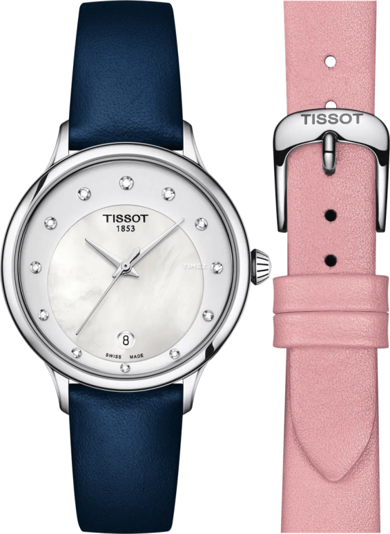 Tissot,Odaci-T 33.17mm,33.17mm,Stainless Steel,White,Quartz,Day,Sapphire,Crystal Glass,T1332101611600