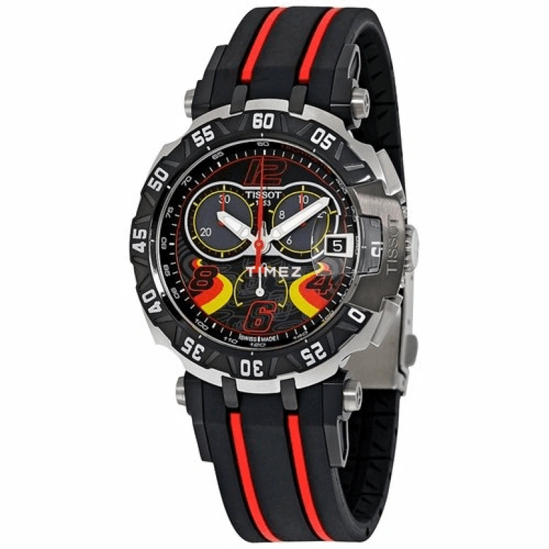 Tissot,T-Sport 45.25mm,45.25mm,Stainless Steel,Black,Quartz,Chronograph,Day,T092,T092.417.27.057.02