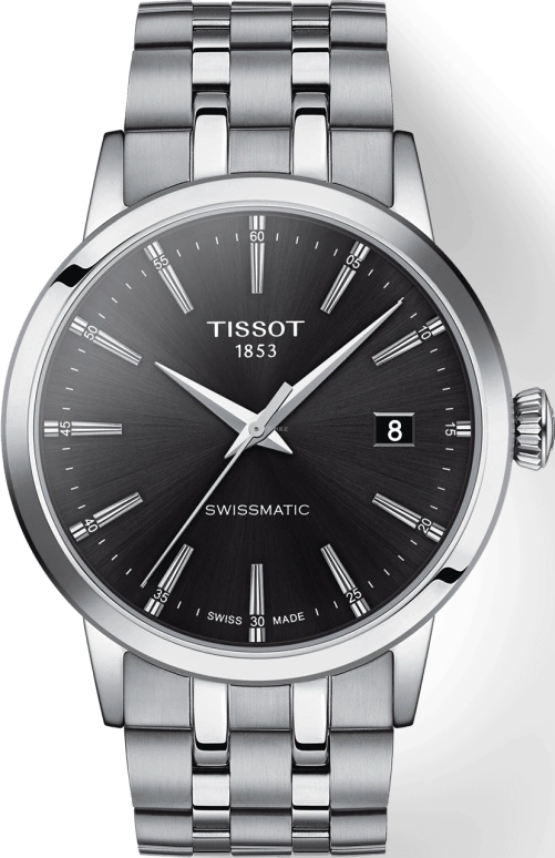 Tissot,Dream 42mm,42mm,Stainless Steel,Black,Automatic,Day,72hours,T129,T129.407.11.051.00