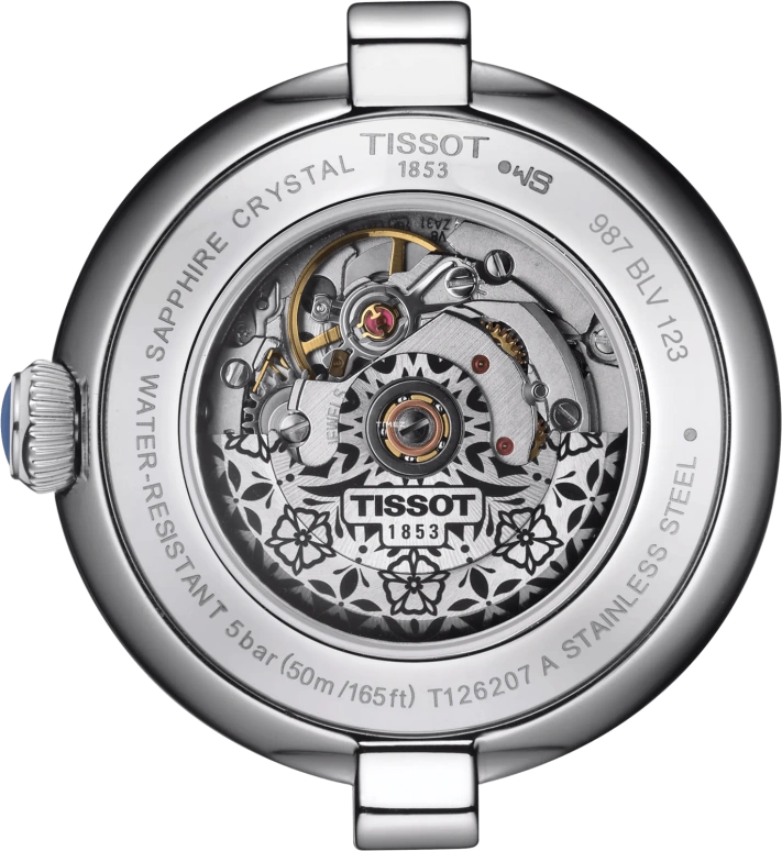 Tissot,Bellissima 29mm,29mm,Stainless Steel,White,Automatic,Day,Sapphire,Crystal Glass,T126,T126.207.16.013.00