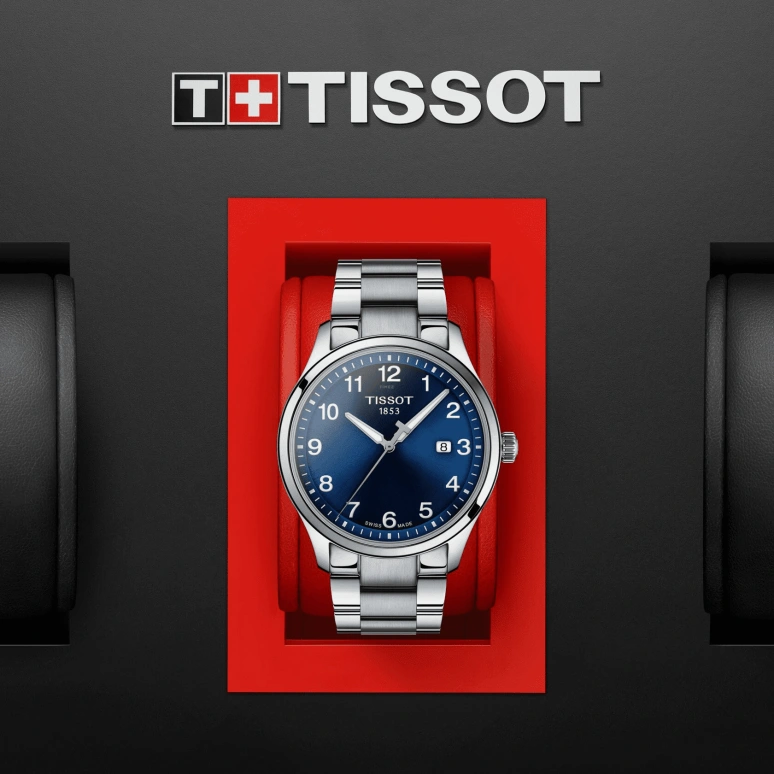 Tissot,XL 42mm,42mm,Stainless Steel,Blue,Quartz,Day,Sapphire,Crystal Glass,T116,T116.410.11.047.00