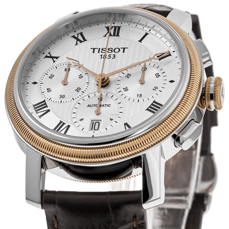 Tissot,T-Classic 42mm,42mm,Stainless Steel,Silver,Automatic,Chronograph,Day,T097,T097.427.26.033.00