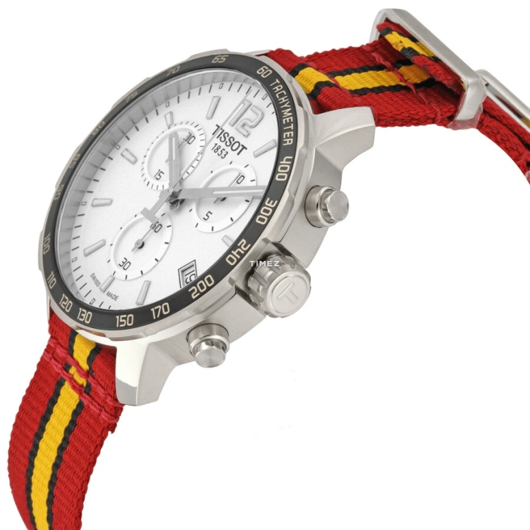 Tissot,Quickster 42mm,42mm,Stainless Steel,Silver White,Quartz,Chronograph,Day,T095,T095.417.17.037.08