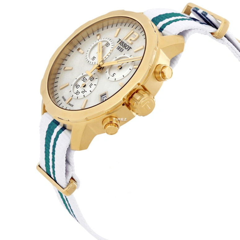Tissot,Quickster 42mm,42mm,Stainless Steel,White,Quartz,Chronograph,Day,T095,T095.417.37.117.01