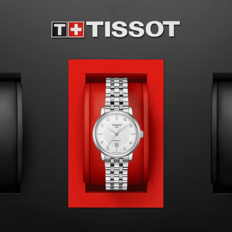 Tissot,Carson 30mm,30mm,Stainless Steel,Silver,Automatic,Date,38hours,T122,T122.207.11.036.00