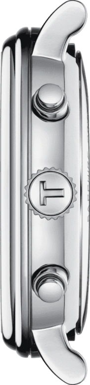 Tissot,Carson 41mm,41mm,Stainless Steel,Silver,Quartz,Chronograph,Date,Rattrapante,T122,T122.417.16.033.00