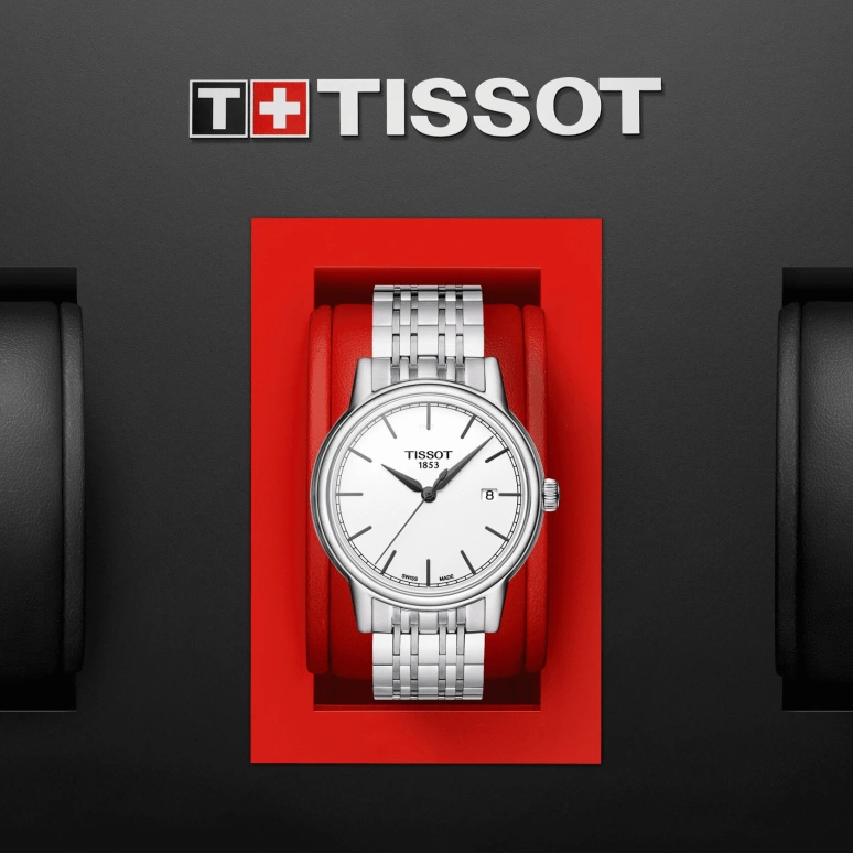 Tissot,Carson 40mm,40mm,Stainless Steel,White,Quartz,Date,26280hours,T085,T085.410.11.011.00