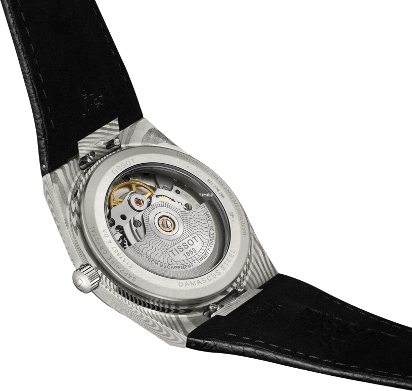 Tissot,PRX 37.50x38mm,37.50x38mm,Damascus steel,Grey,Automatic,Day,Sapphire,Crystal Glass,T137,T137.807.96.081.00