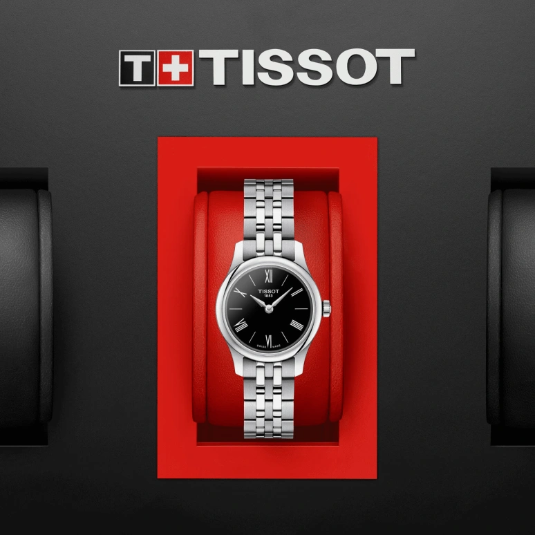 Tissot,Tradition 25mm,25mm,Stainless Steel,Black,Quartz,26280hours,Sapphire,T063,T063.009.11.058.00