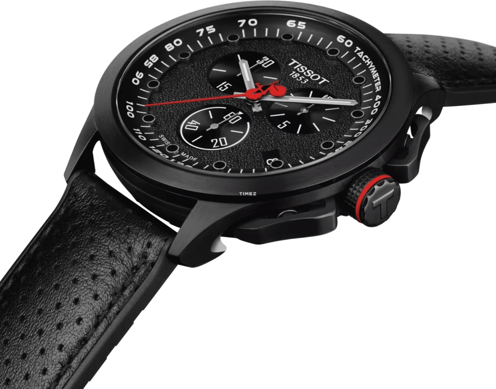 Tissot,T-Race 45mm,45mm,Stainless Steel,Carbon,Black,Quartz,Chronograph,Day,T135,T135.417.37.051.02