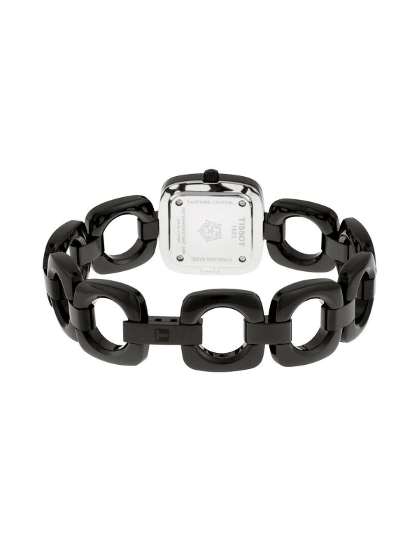 Tissot,T-Trend 30mm,30mm,Stainless Steel,Black,Quartz,26280hours,Sapphire,Crystal Glass,T020,T020.109.11.051.00