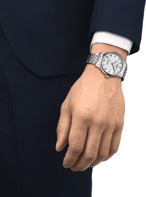 Tissot,Le Locle 39.30mm,39.30mm,Stainless Steel,Silver,Automatic,Day,80hours,T006,T006.407.11.033.00