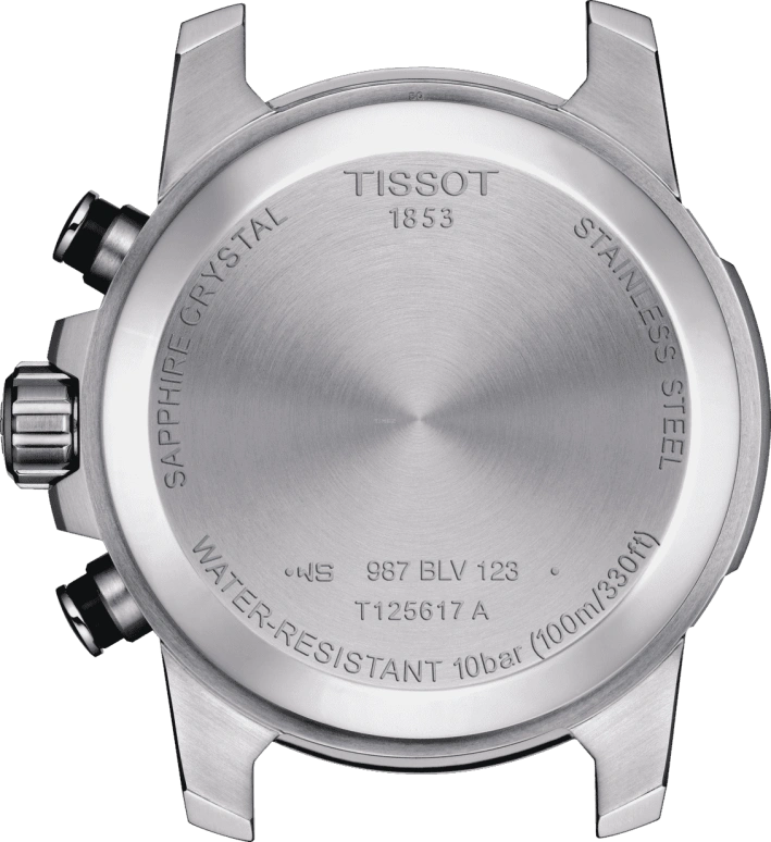 Tissot,T-Sport 45.50mm,45.50mm,Stainless Steel,Black,Blue,Quartz,Chronograph,Day,T125,T125.617.17.051.03