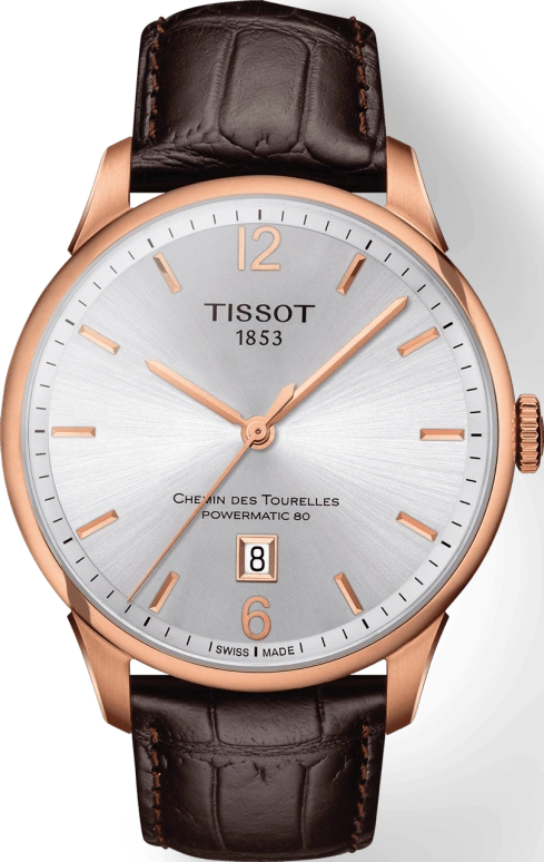 Tissot,Chemin Des Tourelles 42mm,42mm,Stainless Steel,Silver,Automatic,Day,80hours,T099,T099.407.36.037.00